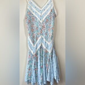 Free People In & Out Ditzy Floral Handkerchief Slip Mini Dress •Intimately FP •M